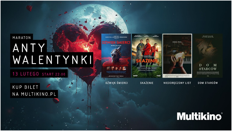 Zdjęcie okładkowe wpisu: Zbuntowane Walentynki? Tylko 13 lutego Maraton Antywalentynkowy w Multikinie