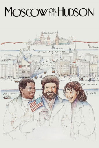 Okładka filmu Moskwa nad rzeką Hudson