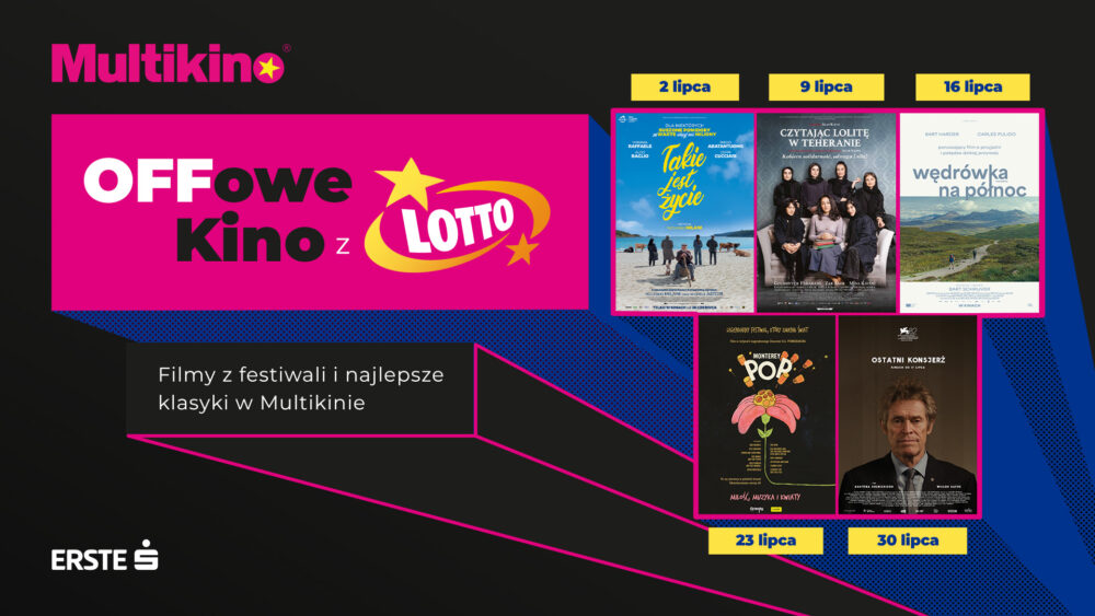 Zdjęcie okładkowe wpisu: Cztery wyjątkowe spotkania z ambitnym kinem, czyli OFFowe Kino z Lotto w lipcu w Multikinie.