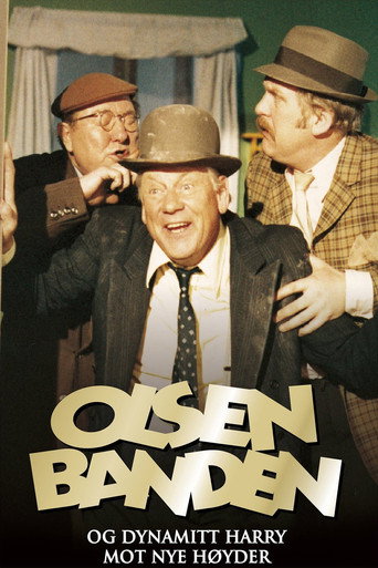 Okładka filmu Olsenbanden og Dynamitt-Harry mot nye høyder