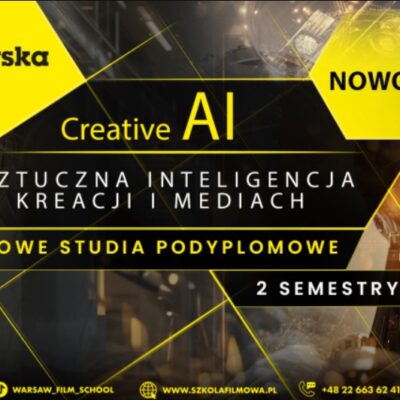 Zdjęcie okładkowe wpisu: Warszawska Szkoła Filmowa uruchamia studia podyplomowe Creative AI