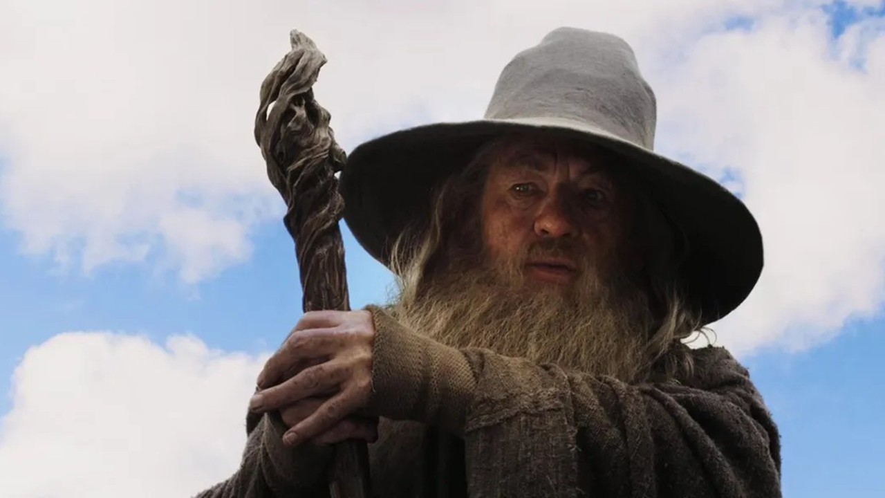 Ian McKellen jako Gandalf na pierwszym nagraniu z planu The Hunt for Gollum