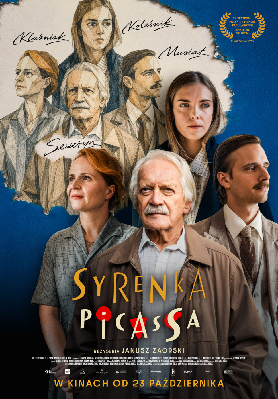 gwiazdy filmu Syrenka Picassa na plakacie filmu